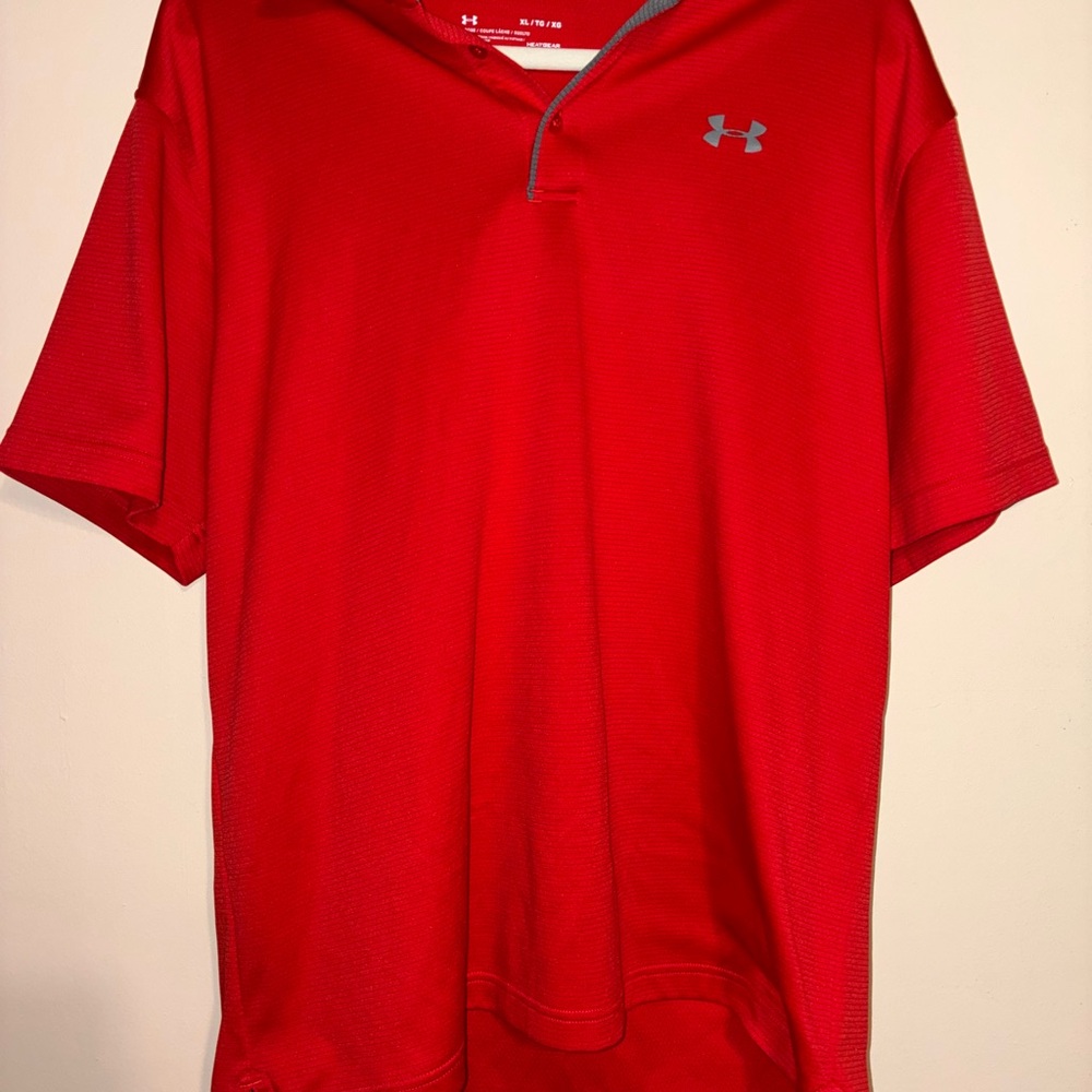 Under Armour Red Performance Polo Shirt